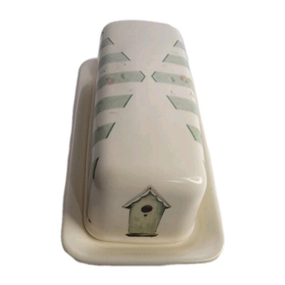 Pfaltzgraff Other - Pfaltzgraff Portfolio Naturewood 2Pc Covered Butter Dish: Birdhouse USA